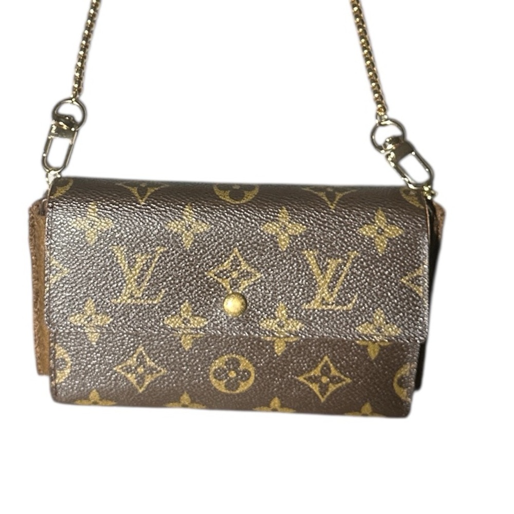 Louis Vuitton Monogram Wallet With Temporary  Crossbody & Phone Holder Kit - Picture 2 of 14